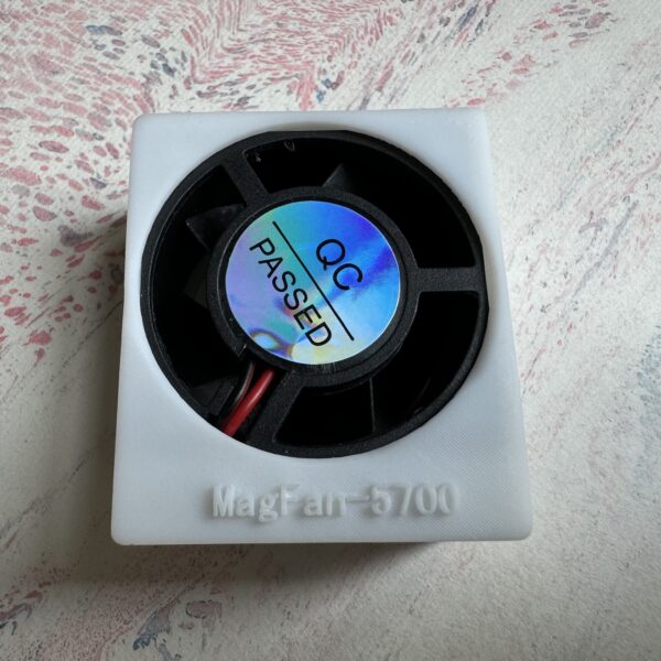 HalloWoo DIY MagFan-5700 Magnetic Silent Mini Fan | 5V Dual-Ball Bearing Micro Cooling | 28dB silent cooler | Type-C Plug & Play